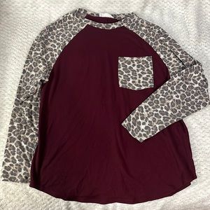 Zenana leopard print top